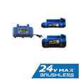 thumbnail image 1 of Kobalt 24V 2-Pack Lithium Battery Kit (2 Ah and 4 Ah) With Charger, 1 of 5