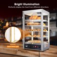 thumbnail image 4 of WeChef Réchaud Alimentaire Commercial à 5 Tablettes 600 W 15 Pouces pour Comptoir, Traiteur, Vitrine à Pizza, 4 of 9