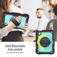thumbnail image 3 of Case for iPad Mini 7 A17 Pro 2024/Mini 6 2021 8.3 Inch 7th/6th Gen with Screen Protector, 360 Degree Rotating Kickstand Hand Strap Shockproof Cover with Shoulder Strap, Sky Blue PC, 3 of 7