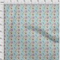 thumbnail image 4 of oneOone Polyester Spandex Aqua Blue Fabric Circus Sewing Craft Projects Fabric Prints By Yard 56 Inch Wide, 4 of 5