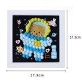 thumbnail image 2 of EGNMCR Children's Toy Wool Ball Photo Frame Painting DIY Sticker Painting Ball Photo Frame 5ml photo frames, 2 of 2
