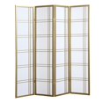 thumbnail image 3 of Roundhill Furniture Seto 4-Panel 4 Golden Room Divider Screen, Gold, 3 of 3