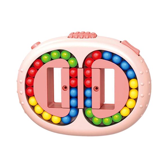 lionlar Bean Cubes Toys, Rotating Hand Eye Coordination Puzzle Educational Pink