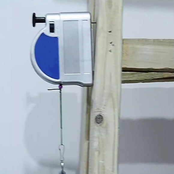 Bobine de Plomberie Magnétique Rétractable, Poids de Ligne Magnétique Multifonction avec Cordon Rétractable, Outil Compact et Durable pour la Construction et le Travail du Bois