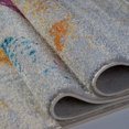 thumbnail image 4 of Tapis Contemporain à Motif Floral Crème Centre Point 5 Pieds3 Pouces x7'6 Pouces, 4 of 5