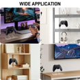 thumbnail image 2 of YIBEICO 1-Tier Game Controller Holder for Xbox Series X, Xbox, 360, Ps5, Ps4, Switch,Nintendo,Steam Controller, Desktop Computer Game Controller, Transparent Controller Display Stand (1-Tier), 2 of 5