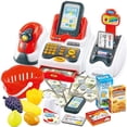 thumbnail image 2 of Multicolor Cashier Toys For Kids, Toy Grocery Store With Checkout Scanner,Fruit Card Reader, 2 of 8