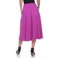 thumbnail image 4 of White Mark Jupe Midi Évasée Tasmin pour Femmes, 4 of 6