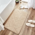 thumbnail image 4 of Boovnll Bathroom Water Absorbing Door Mat Convenient Machine Wash Lightweight Fabric Quick Water Absorption Non Slip Floor Mat, 4 of 6