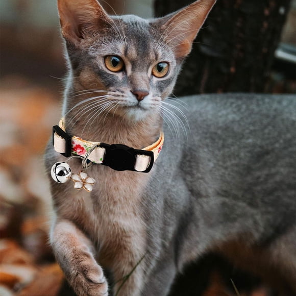 Fragmented Cat Ribbon Cat Collar Fresh Little Fragmented Cat Ribbon Cat Collar, 4x14x2 cm, White