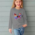 thumbnail image 5 of RXIRUCGD Chemises à Manches Longues pour Filles, Col Rond Mignon, Blouses Décontractées Élégantes (Gris, Taille : 7 Ans), 5 of 5