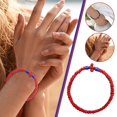 thumbnail image 2 of Orthodox Prayer Bracelet HandWoven Cross Christian Wristchain, 2 of 8