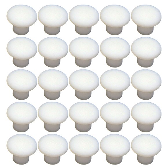 200-Pack 5mm Snap-In Plastic Hole Plugs, Screw Cover Caps for Furniture Tubes & Cabinet Repair, Black/White/Gray