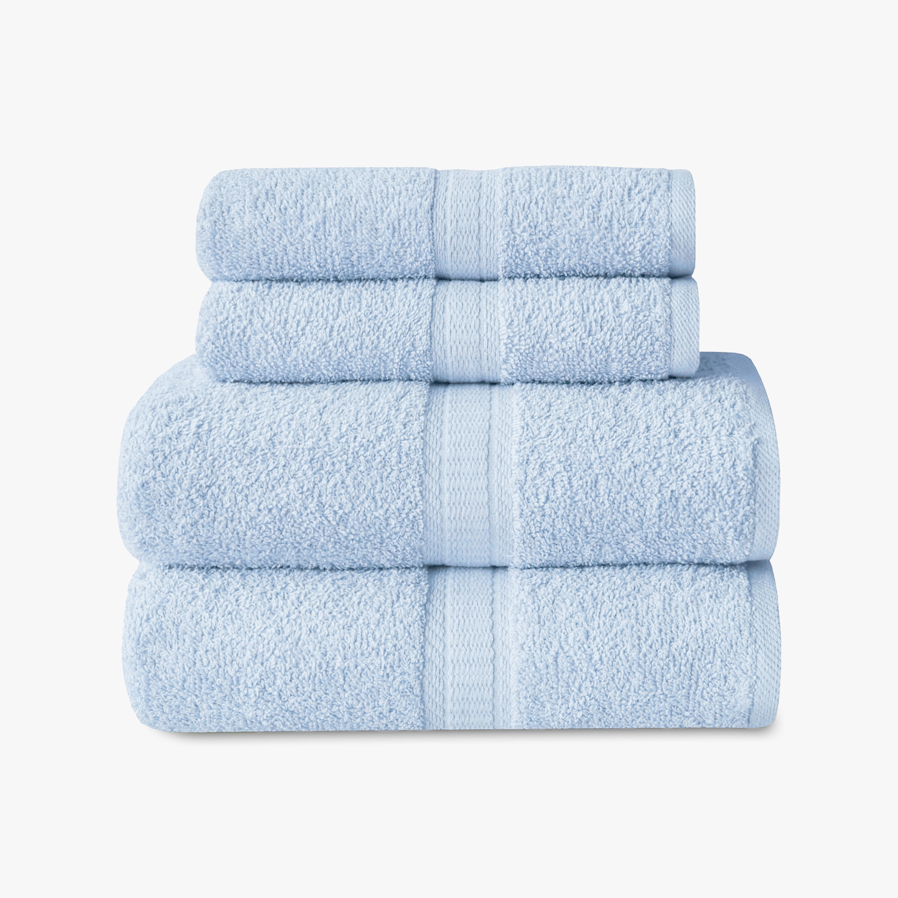 Mainstays Basics 4pk Towel Set, 2 Bath Towels, 2 Hand Towels, Pink