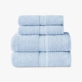 thumbnail image 1 of Mainstays Basics 4pk Towel Set, 2 Bath Towels, 2 Hand Towels, Soft & Durable, 100% Cotton, Light Blue, 1 of 6