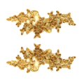 thumbnail image 4 of Abbracc 1 Pair Lace Flower Applique Ornaments Lace Embroidered Appliques for Sewing Golden, 4 of 9