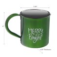 thumbnail image 2 of Tasse De Noël En Acier Inoxydable Avec Impression Merry & Bright - Ensemble De 2, 2 of 3