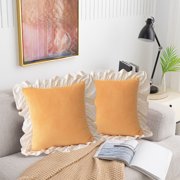 Decorative Velvet Lace Throw Pillow Soft Filling Back Cushion for Sofa Bed Lumbar Support Headboard Floor Use Machine Washable Comfort Home Decor