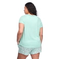 thumbnail image 3 of George Women's Plus Two Piece Pajama Set, 3 of 6