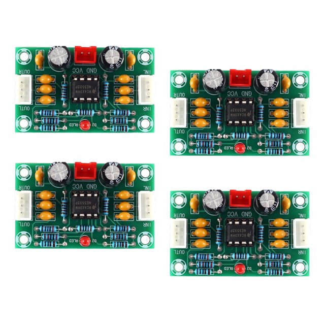 lionlar 4 Pcs NE5532 Préamplificateur Module DC 12-30V Stéréo Large