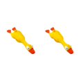 thumbnail image 2 of Transemion Squeaky Dog Toy Joy And Entertainment To Furry Friend Yellow And High Elastic Red bill duck 2Set, 2 of 6