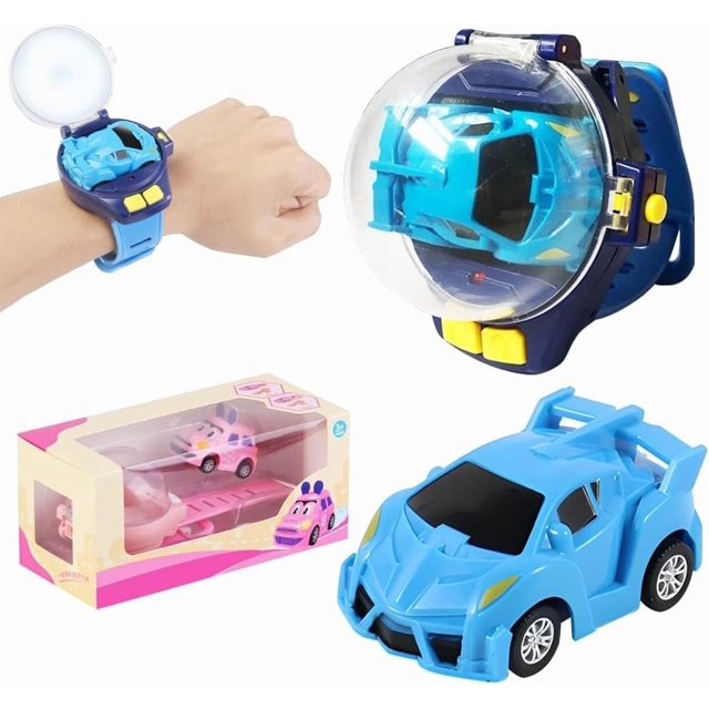 Watch Remote Control Car Toy, 2025 New Mini Watch Remote Control Car, 2.4 Ghz Mini Racing Cars Wrist Toy, 30 Meters Long Distance Mini Remote Control Car Watch Toys