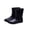 Black, variant on Rain Boots for Mens Mid Calf Thick Sole Solid Color Simplicity Waterproof Non Slip Rubber Sole Outdoor Work Rain Shoes Black