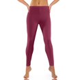 thumbnail image 4 of Workout  Fashion Casual Solid Color Ribbed Seamless Workout High Waist Athletic Pants Soft Comfy Elastic Compression Yoga Leggings, 4 of 5