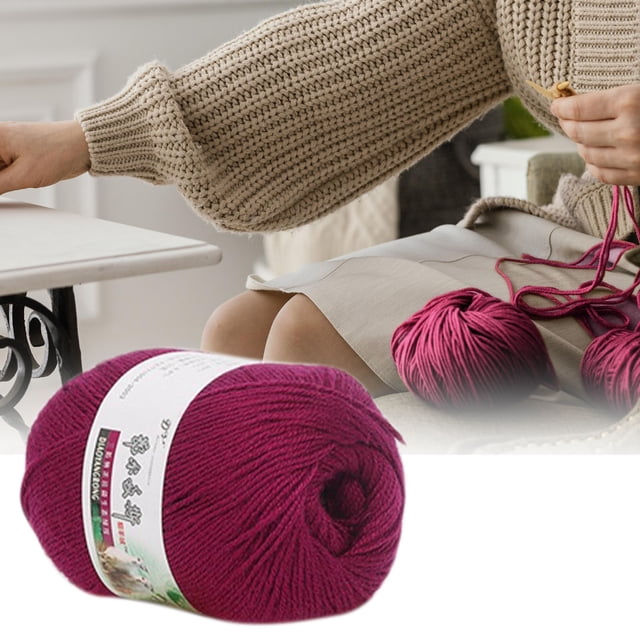 Yhmxh Wool Yarn - 1 Pack Assorted Colors Crocheting Yarn Knitting Yarn,Thick Yarn Fine Yarn for Crocheting & Knitting Kit for Colorful Craft Gift for Beginners and Adults