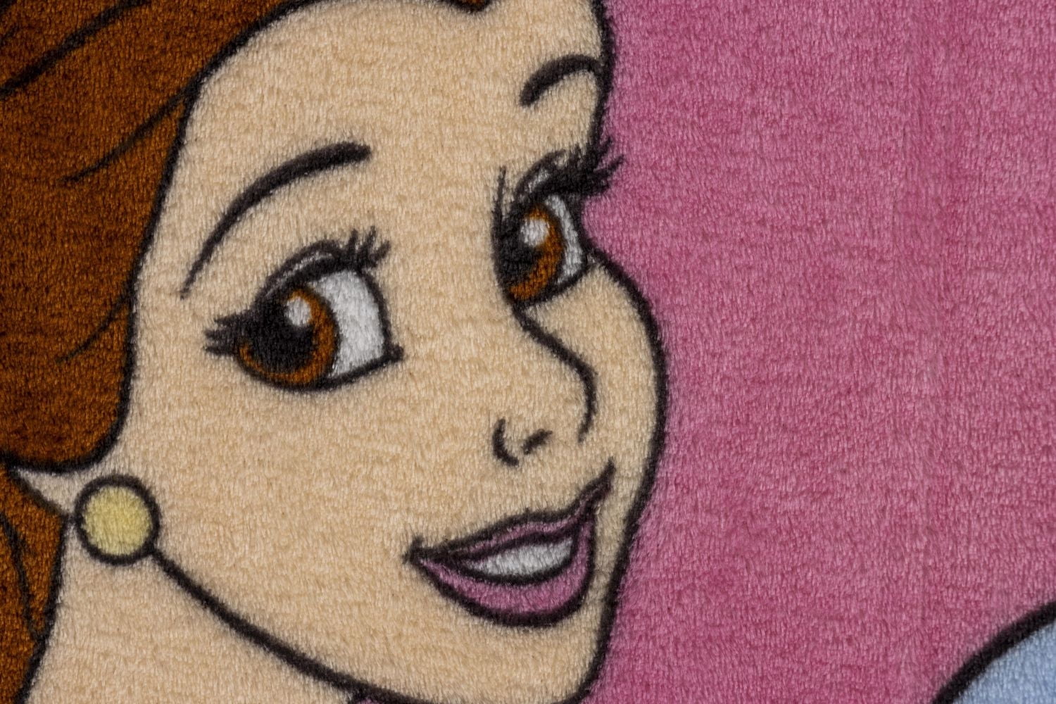 Disney Princesse Couverture Toucher Soie pour Lit 1 Place pour Enfants, 100 % Polyester
