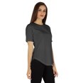 thumbnail image 2 of Inkmeso Coupe Régulière Col Rond Uni pour Femmes Manches Courtes Décontractées Tee-Shirt Doux, 2 of 7