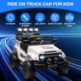thumbnail image 2 of 12V Kids Ride on Truck, Ride on Jeep Car with Remote Control, Electric Vehicle for Kids,Spring Suspension,Bluetooth Speaker,Multi Music Modes,3 Speeds,LED Lights, 2 of 8