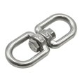 thumbnail image 1 of Character Ring Fishing Tackle Accessories 2pcs Fish Tool Keyring Silver Camping M4/M5/M6 Durable Stainless Steel Swivel, 1 of 11