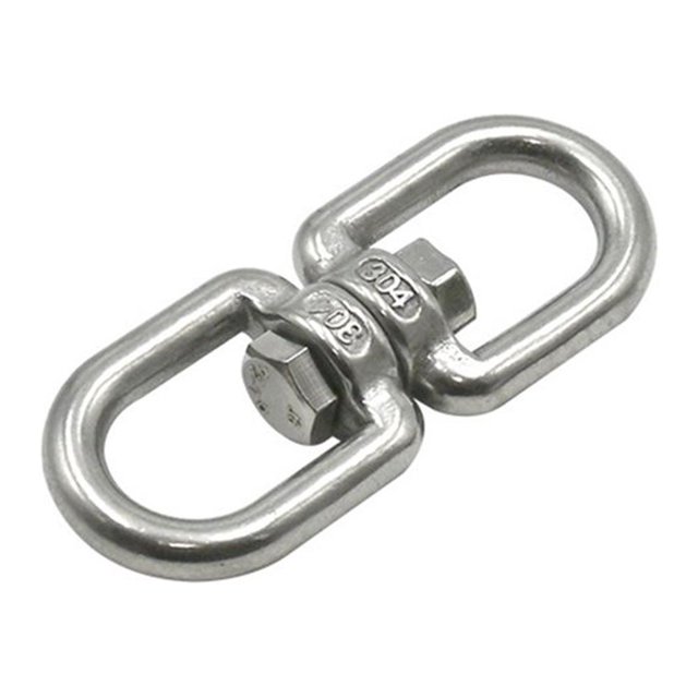 Character Ring Fishing Tackle Accessories 2pcs Fish Tool Keyring Silver Camping M4/M5/M6 Durable Stainless Steel Swivel