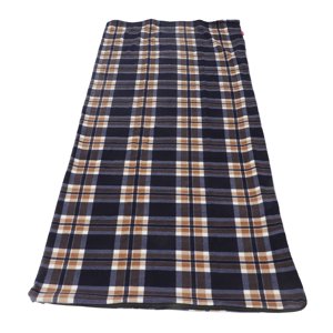 Fleece Sleeping Bag Portable Sleeping Bag Sleeping Bag Fleece Sleeping Bag Portable Travel Warm Sleeping Bag For Adults Outdoor Camping Hiking Climbing Navy Blue Grid