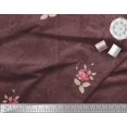 thumbnail image 3 of Soimoi polyester Crepe Fabric Texture,Leaves & Rose Flower Decor Fabric Printed Yard 42 Inch Wide, 3 of 3