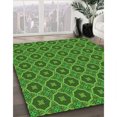 thumbnail image 3 of Ahgly Company Tapis d'Intérieur Lavables en Machine Rectangle Transitionnel Vert Pois, 6' x 9', 3 of 7