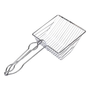 Hearth & Gear Stainless Steel All Metal Cat Litter With Deep Durable Cat Litter Poop Bags Cat Cat Litter Shovel Slotted Shovel Cat Liter Containers with Lids Cat Litter Collector Clean Step Litter