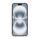 Onn. 2-Pack iPhone 16 Protecteur d'écran en verre trempé japonais haut de gamme avec plateau d'application facile
