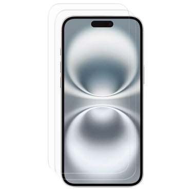 Lot de 2 protecteurs d’écran japonais en verre trempé de premier choix de onn. avec plateau d’application facile pour iPhone 16