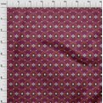 thumbnail image 3 of oneOone Cotton Poplin Fabric Diamond & Swirl Ikat Print Fabric BTY 56 Inch Wide, 3 of 4
