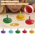 thumbnail image 1 of Wooden Hand Rotating Small Gyroscope Decompression Wooden Cartoon Toys 6pcs, 1 of 8