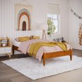 thumbnail image 1 of Pasadena 12 Pouces Lit Simple en Bois Massif, Base de Lit Plateforme, Couleur Caramel Pâle, 1 of 10