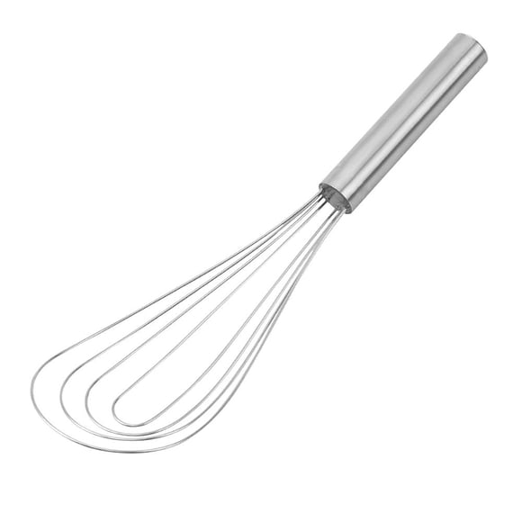1pcs Flat Whisk Egg Beater, 10 Stainless Steel Hand-held Egg Mixer, Multifunctional Manual Shovel Whisks for Cooking, Creative Home Kitchen Gadgets Cakes Cookies Tool Baking Tools