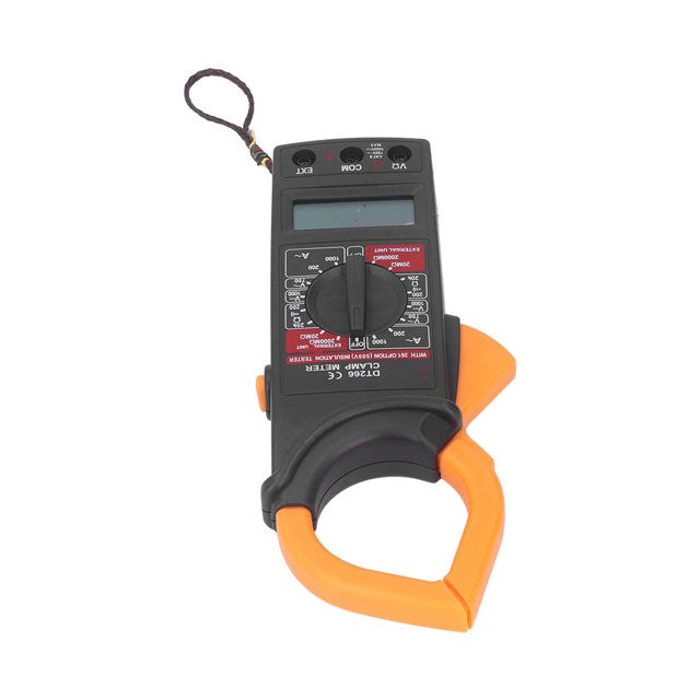 Measure Current , Functional Digital Clamp Meter DT266 Convenient PVC Brass for Industry