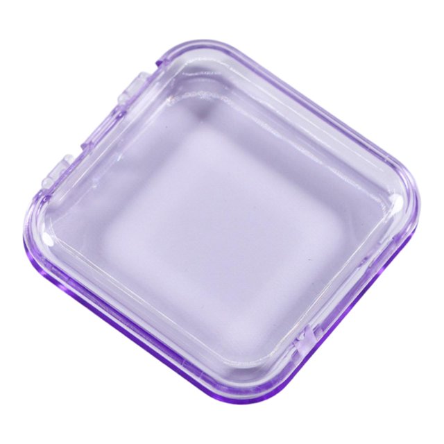 Tachiuwa 10 Pieces Press on Nail Storage Boxes Mini Nail Tips Display Holder for Home violet