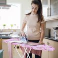 thumbnail image 4 of Trayknick Ironing Board Height Adjustable Smooth Edge Good Load-bearing Non-Slip Wear Resistant Ironing Clothes Extra-Wide Clothes Ironing Board with Folding Legs (Purple), 4 of 13