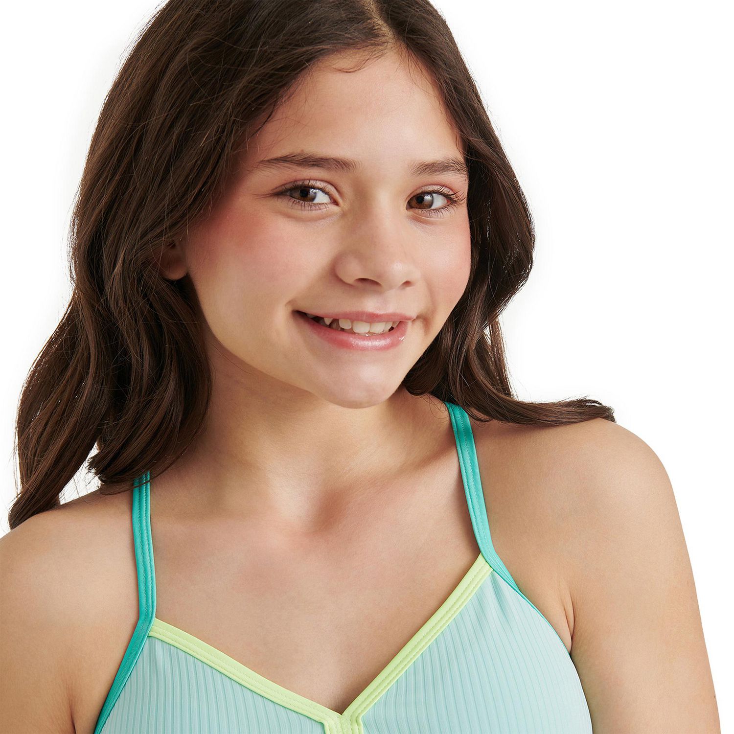 Justice Girls' Two Piece Colour Blocking Bikini Set