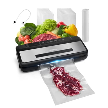 VEVOR Scelleuse sous Vide 7-en-1 Machine Rapide-Compacte Automatique pour Aliments 120 W Sacs et Rouleau