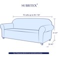 thumbnail image 3 of Subrtex 1-Piece Stretch Sofa Slipcover Non Slip Couch Cover, Texture Grid Pattern, 3 of 6